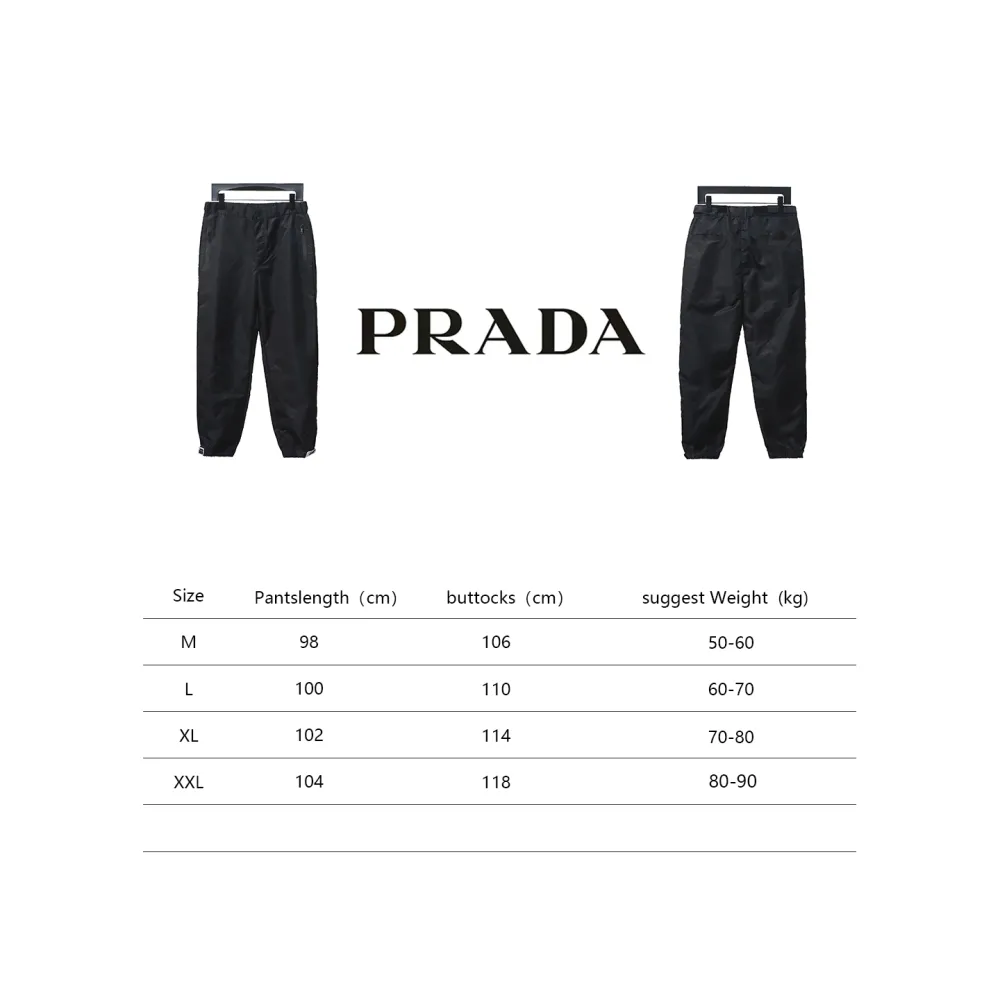 Prada nylon Velcro trousers Pants