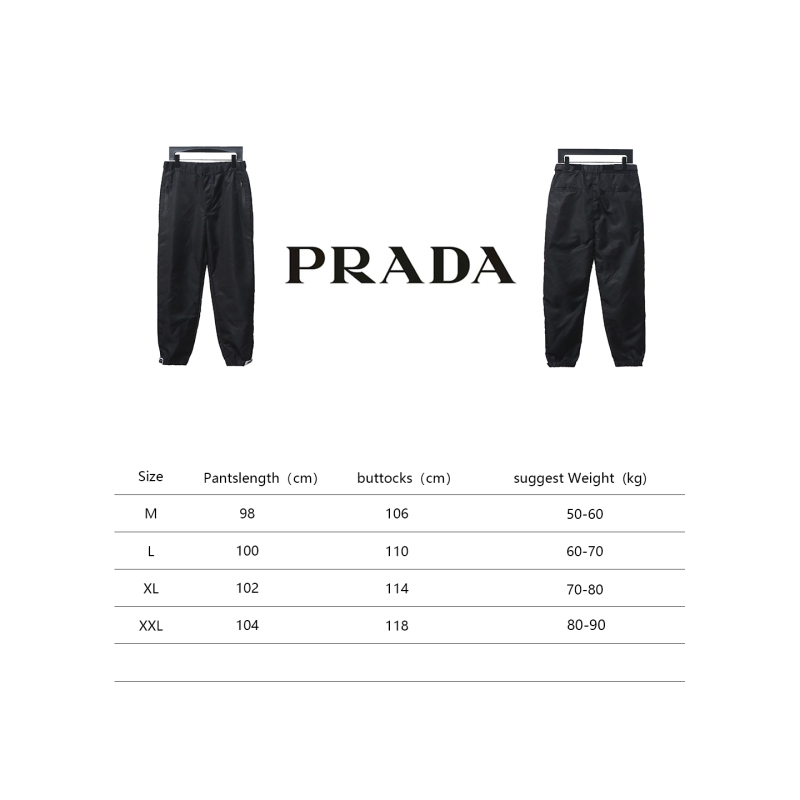 Prada nylon Velcro trousers Pants