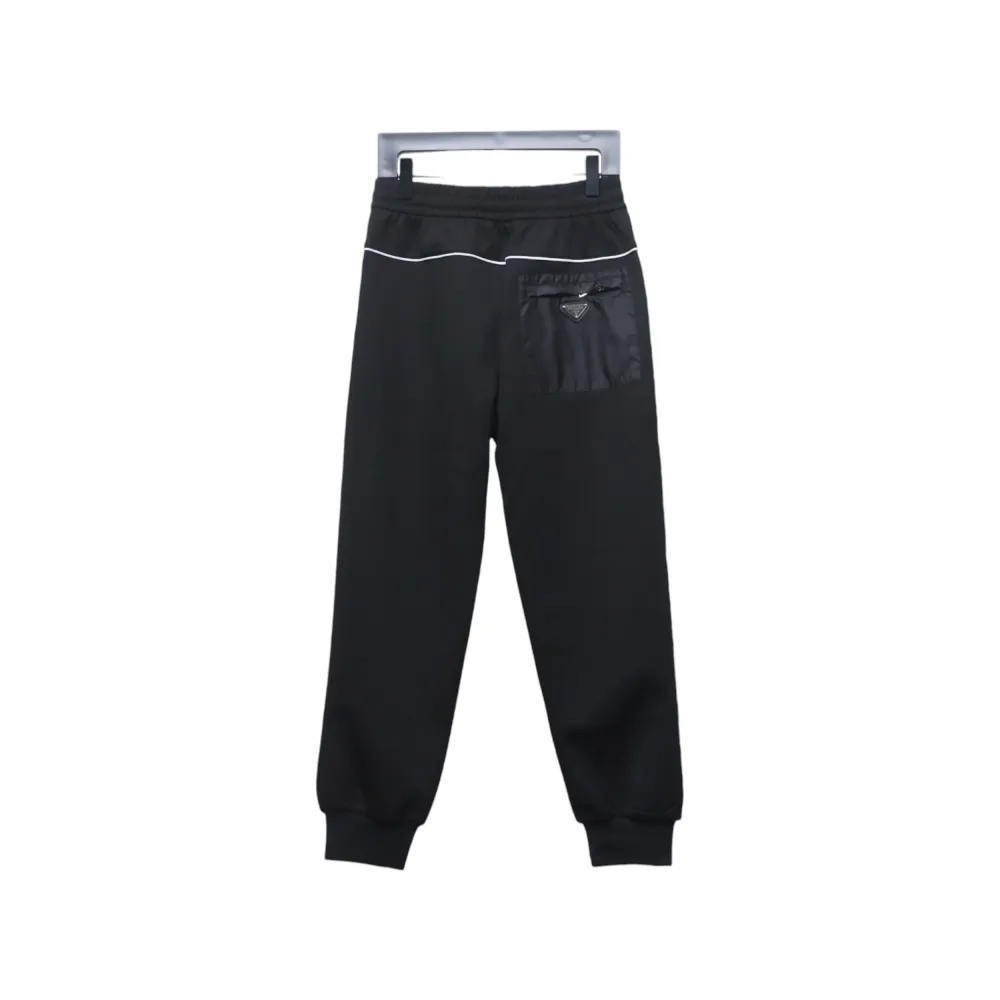 Prada pocket triangle logo space cotton trousers Pants