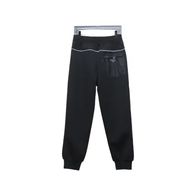 Prada pocket triangle logo space cotton trousers Pants 02