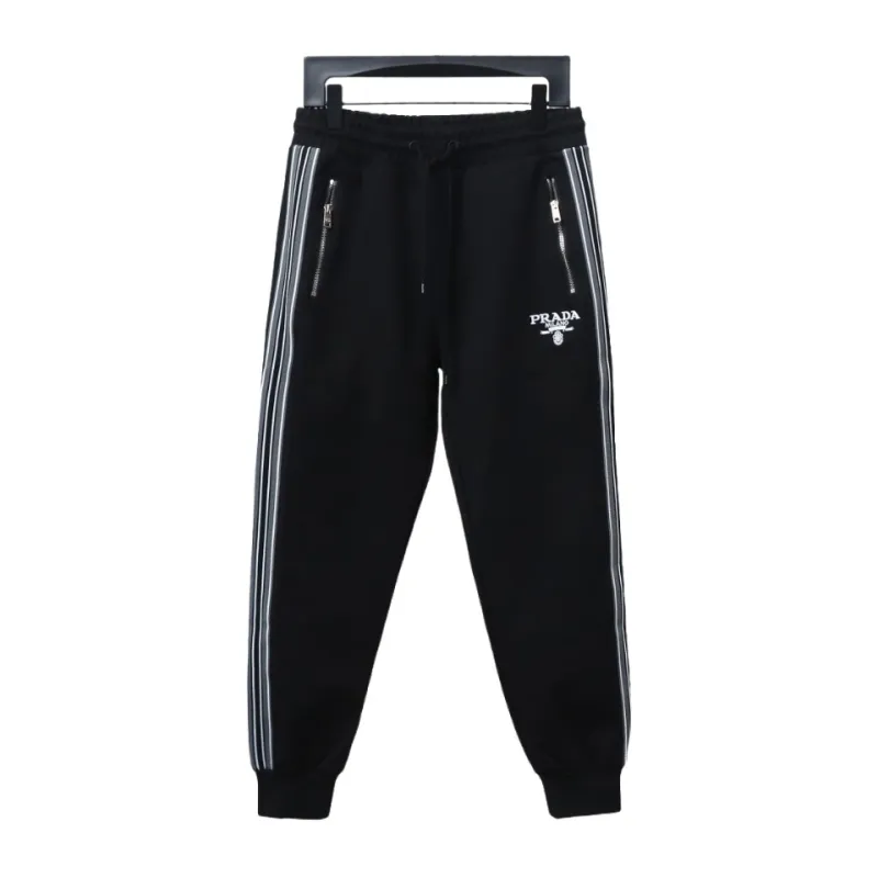 Prada pocket zipper side woven trousers Pants
