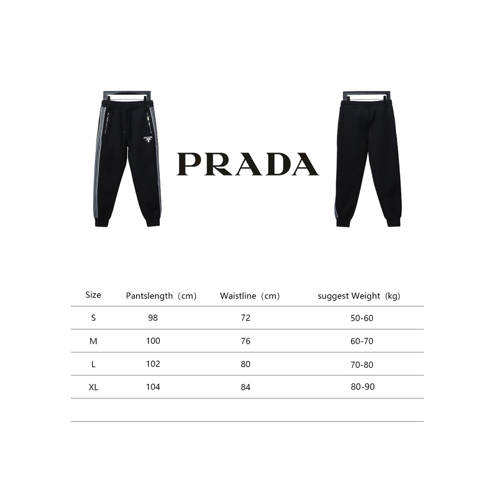 Prada pocket zipper side woven trousers Pants