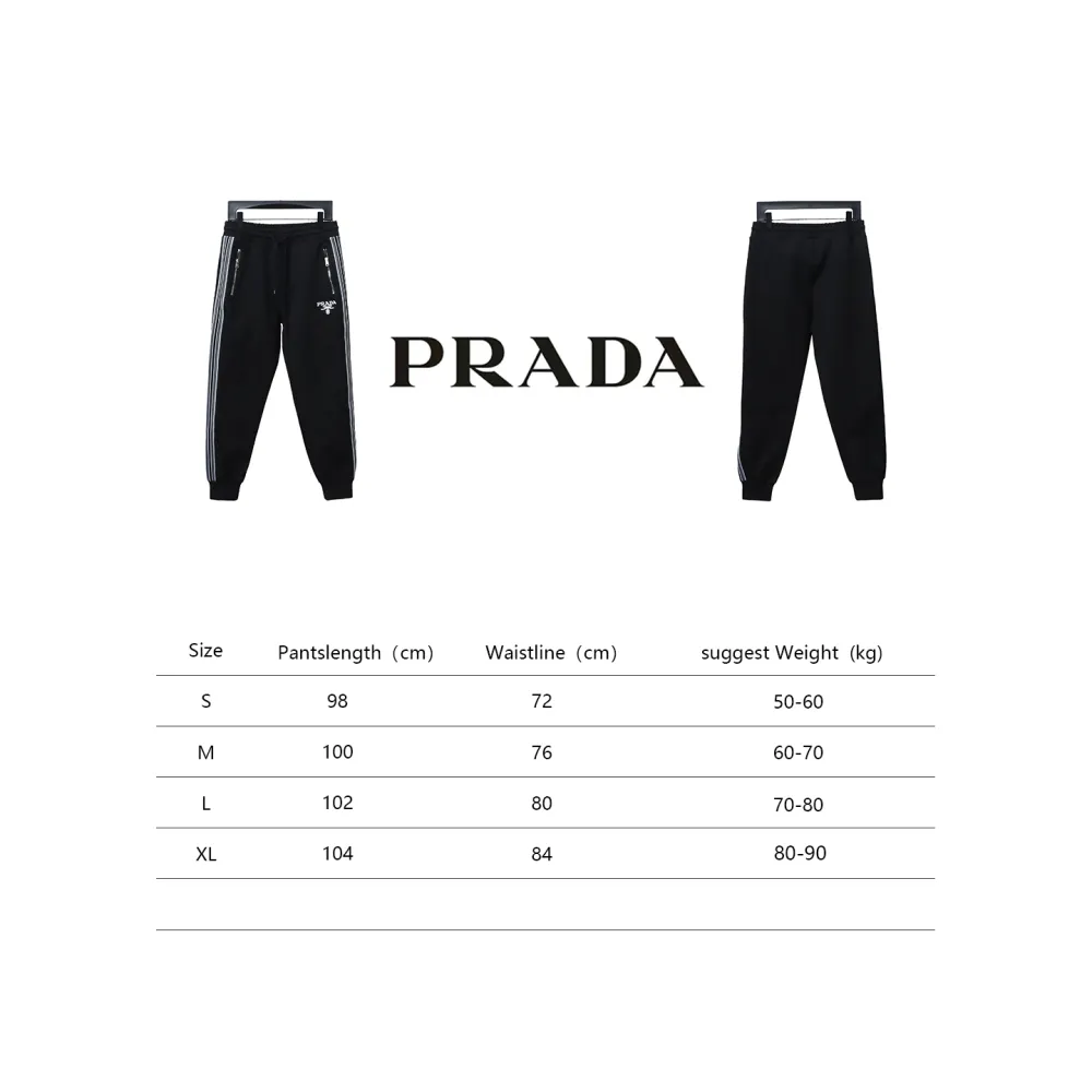 Prada pocket zipper side woven trousers Pants