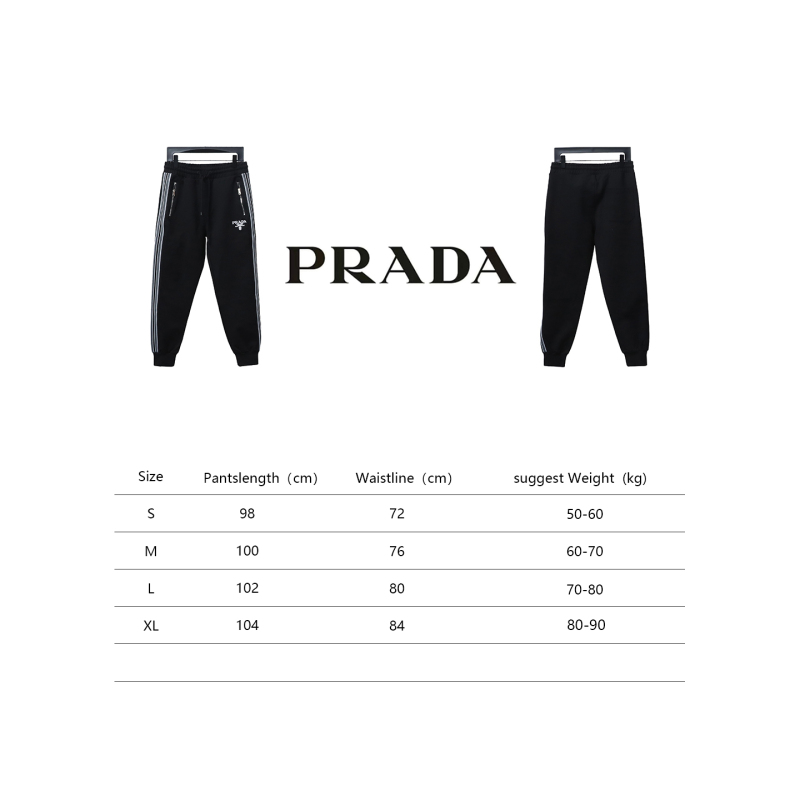 Prada pocket zipper side woven trousers Pants