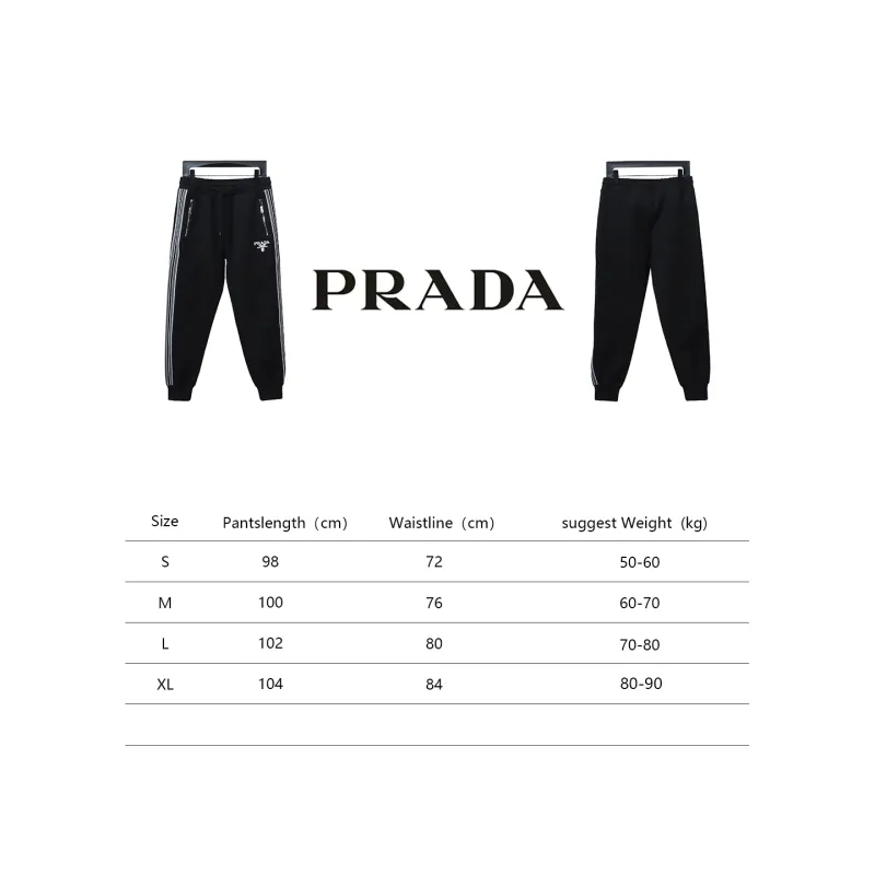 Prada pocket zipper side woven trousers Pants