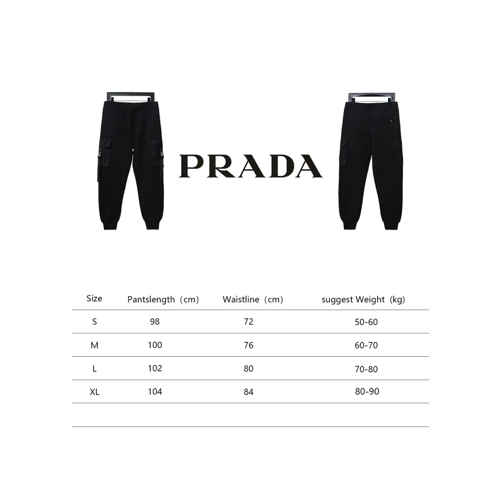  Prada side pocket lock work trousers Pants