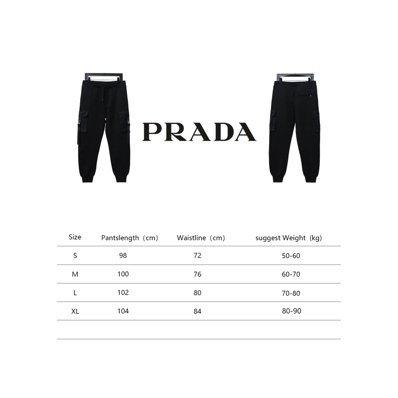 Prada side pocket lock work trousers Pants