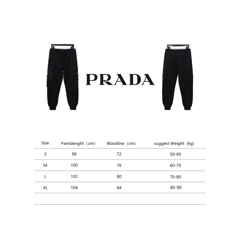  Prada side pocket lock work trousers Pants