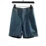  Prada small logo denim Short Jeans