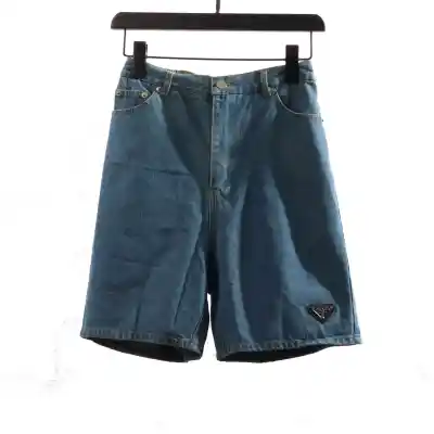  Prada small logo denim Short Jeans 01