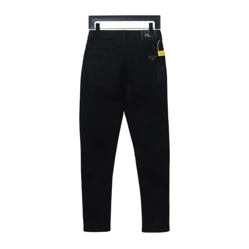  Prada triangle logo denim trousers Jeans