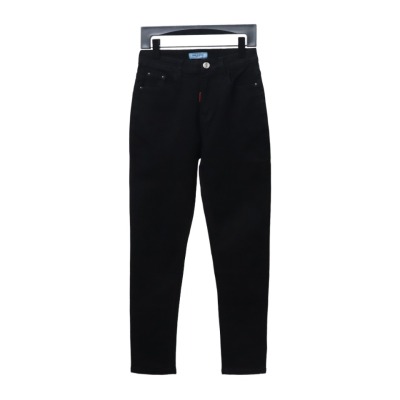  Prada triangle logo denim trousers Jeans 01