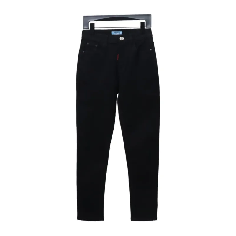  Prada triangle logo denim trousers Jeans