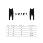  Prada triangle logo denim trousers Jeans
