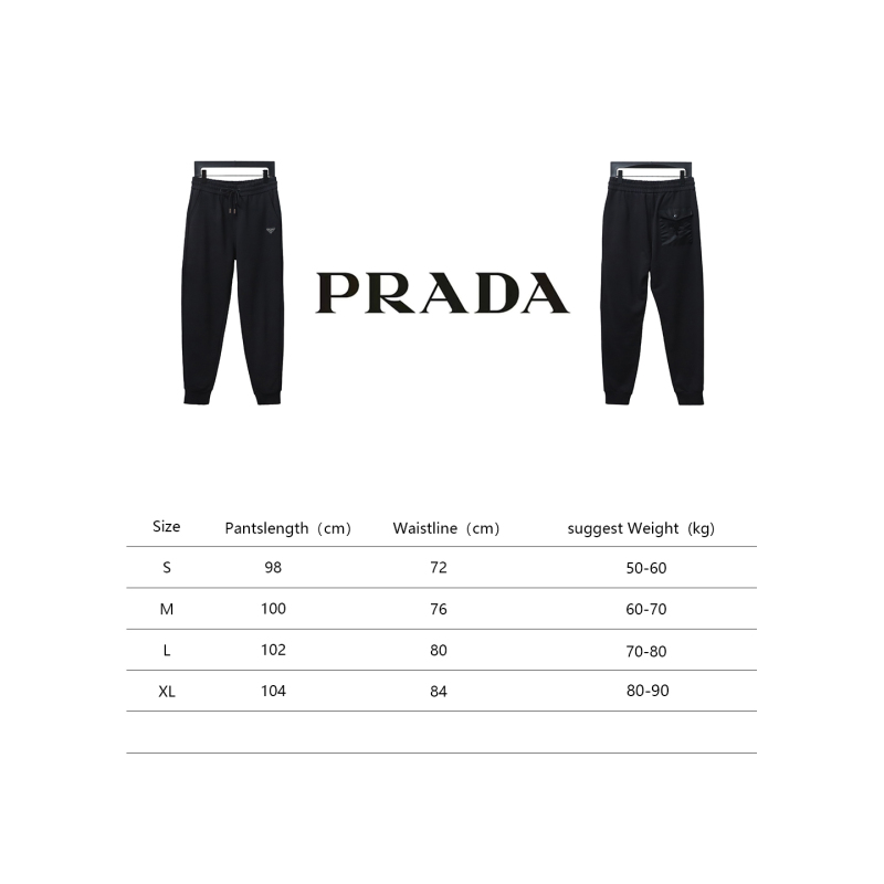 Prada trousers with toothbrush logo on the back pocket 1901 Pants
