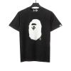 BAPE ape head letter print short sleeve black T-Shirts