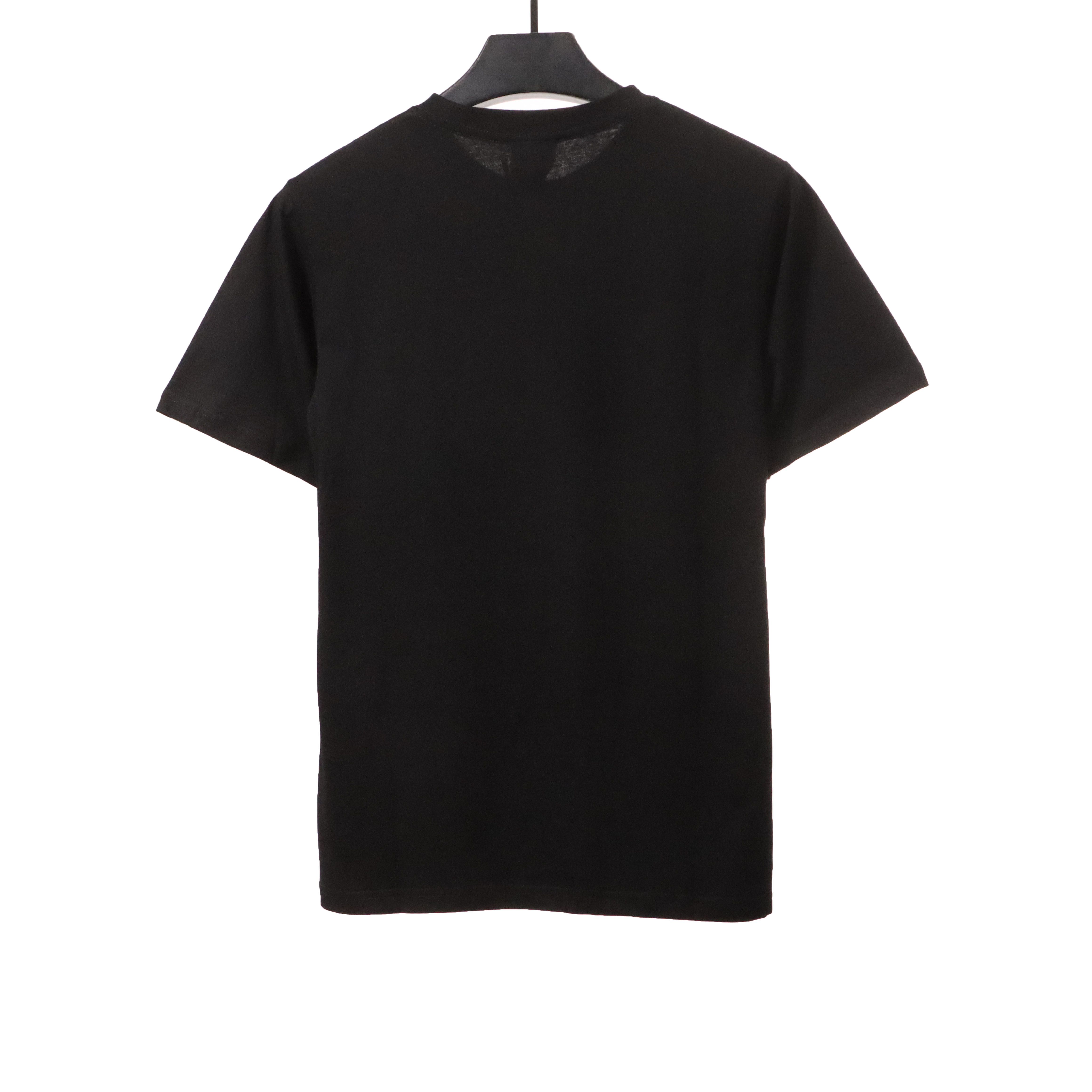 BAPE camouflage shark fish mouth zipper short sleeve black blue T-Shirts