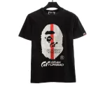 BAPE co-branded GRAN TURISMO ape head short sleeve black T-Shirts