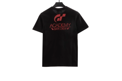 BAPE co-branded GRAN TURISMO ape head short sleeve black T-Shirts 02