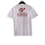 BAPE co-branded GRAN TURISMO ape head short sleeve white T-Shirts