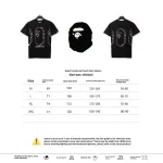BAPE line ape head short sleeves black T-Shirts