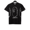 BAPE line ape head short sleeves black T-Shirts