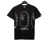 BAPE line ape head short sleeves black T-Shirts