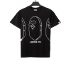 BAPE line ape head short sleeves black T-Shirts