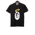 BAPE Union ape head short sleeves black T-Shirts