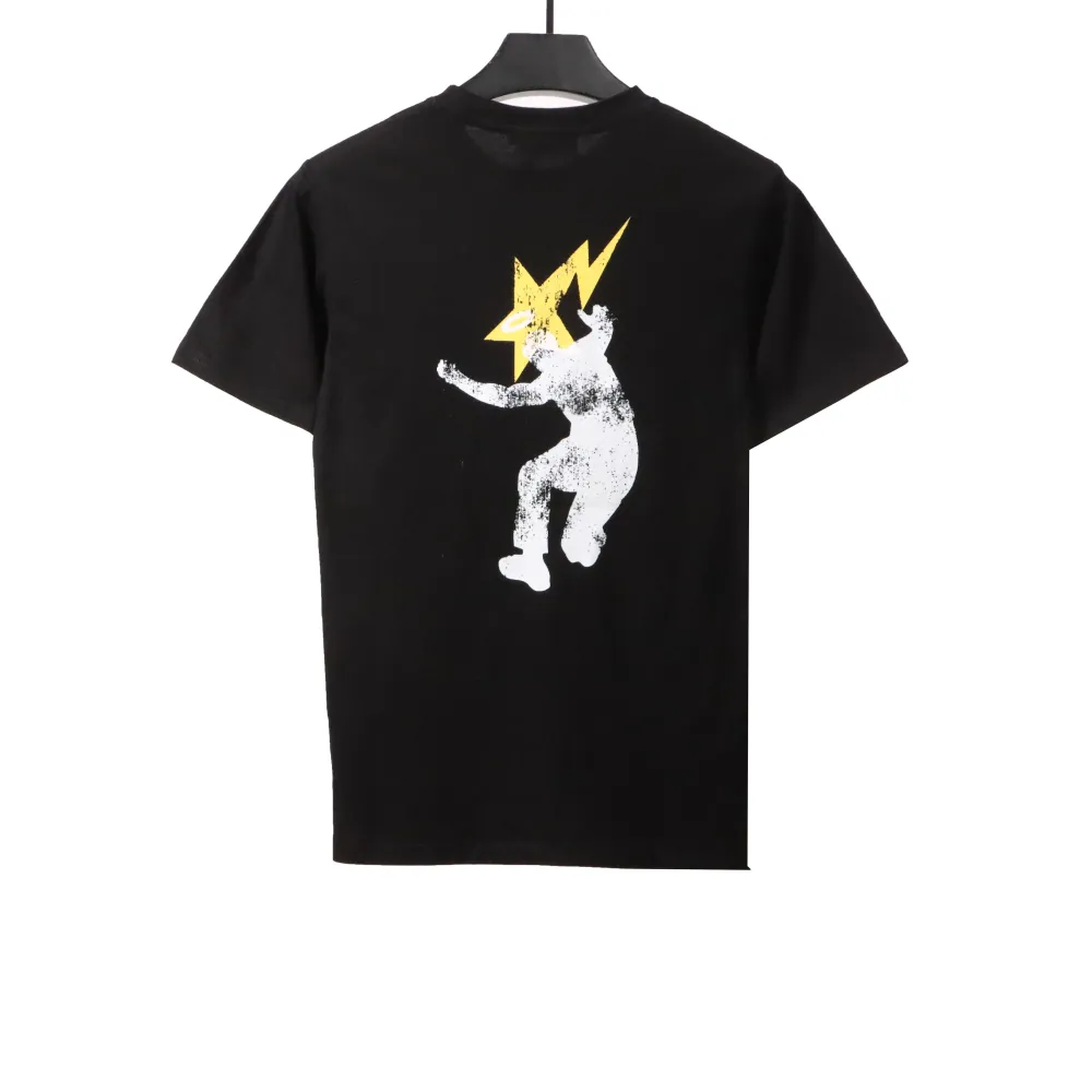 BAPE Union ape head short sleeves black T-Shirts