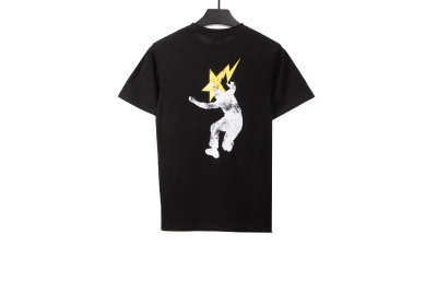 BAPE Union ape head short sleeves black T-Shirts 02