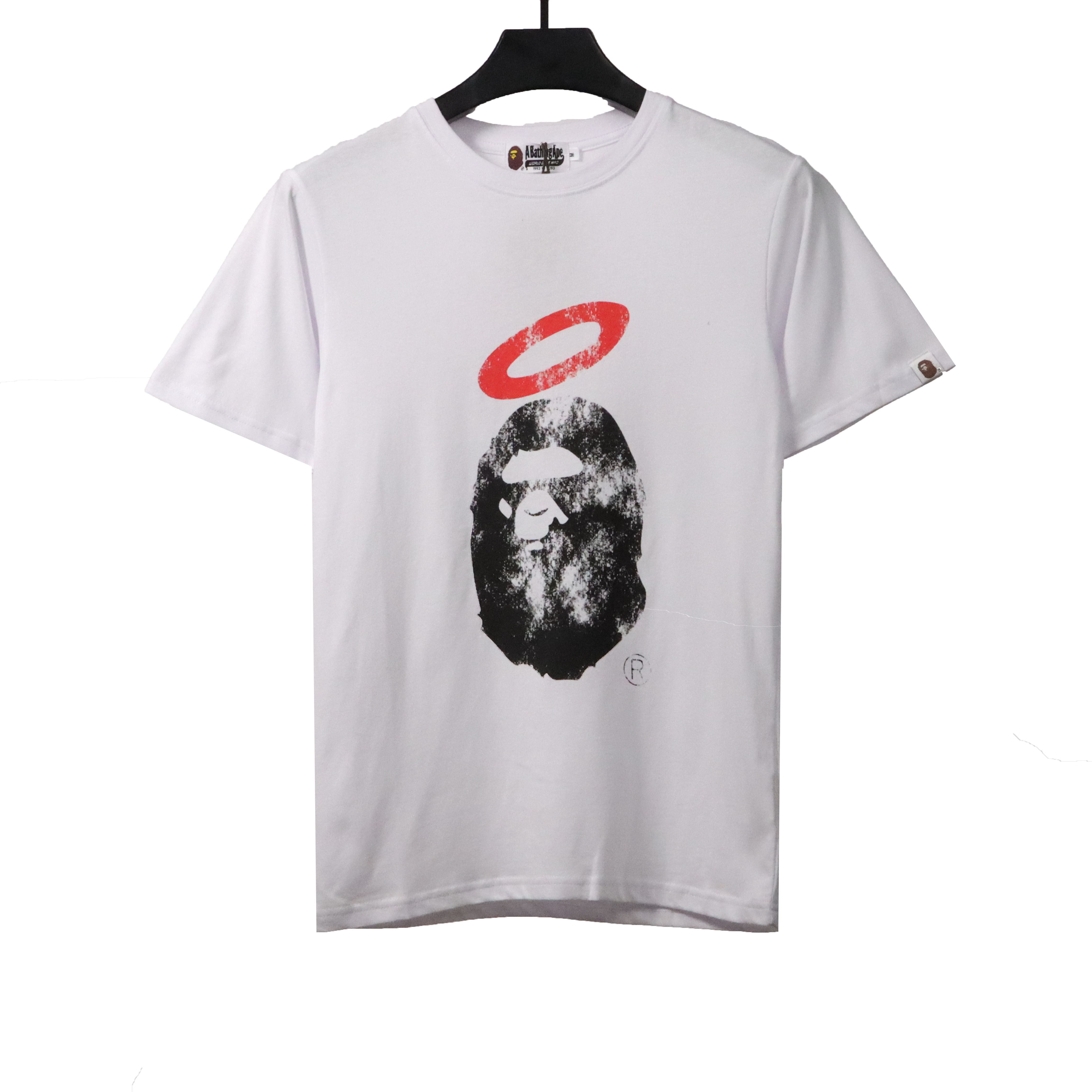 BAPE Union ape head short sleeves white T-Shirts