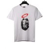 BAPE Union ape head short sleeves white T-Shirts