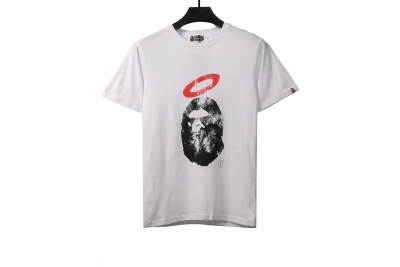 BAPE Union ape head short sleeves white T-Shirts 01