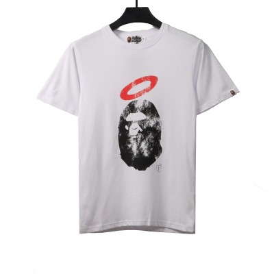 BAPE Union ape head short sleeves white T-Shirts 01