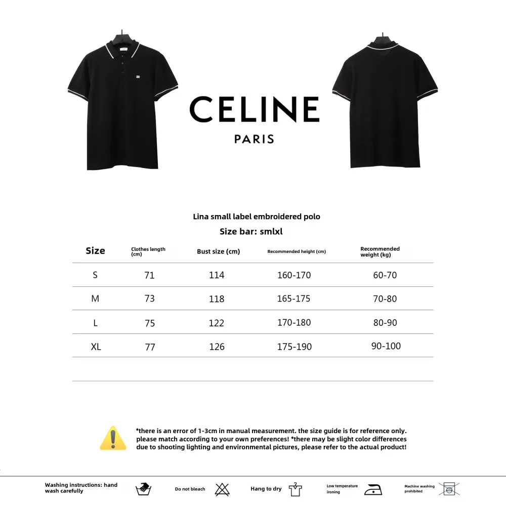 Celine small logo embroidery POLO