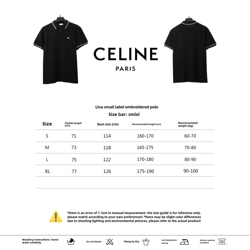 Celine small logo embroidery POLO