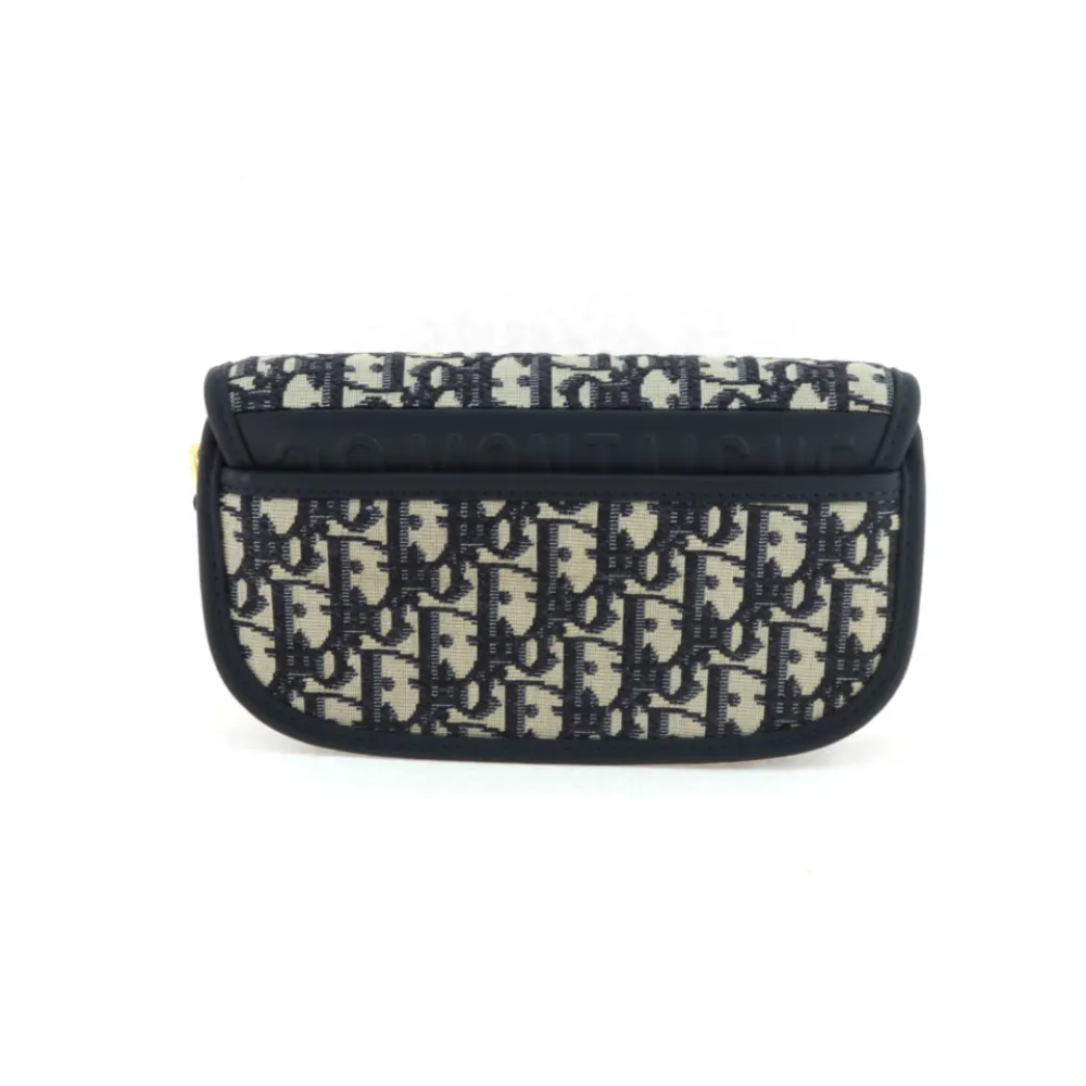 D*or cd buckle underarm bag blue