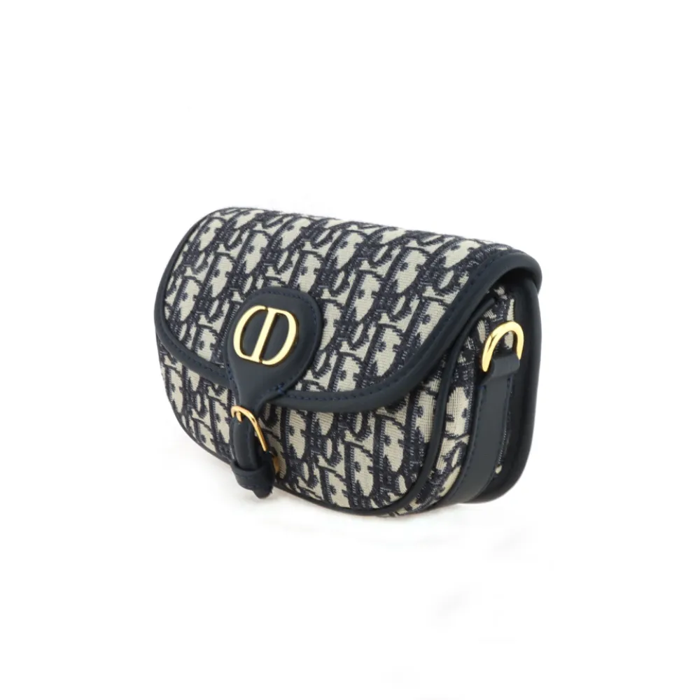 D*or cd buckle underarm bag blue