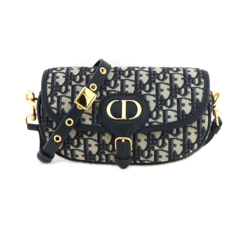D*or cd buckle underarm bag blue