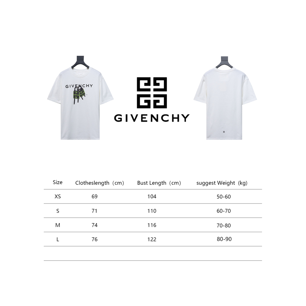 Givenchy 23ss lock letter print short sleeves 1901 T-Shirts