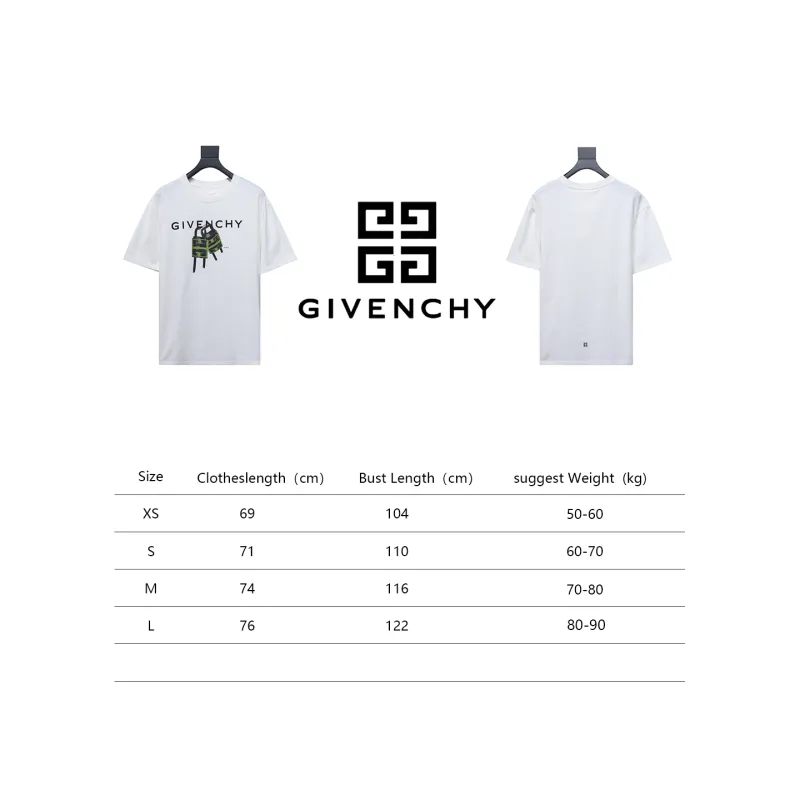  Givenchy 23ss lock letter print short sleeves 1901 T-Shirts