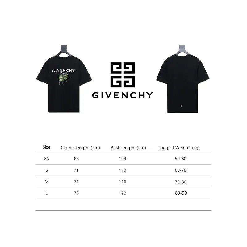  Givenchy 23ss lock letter print short sleeves 1902 T-Shirts