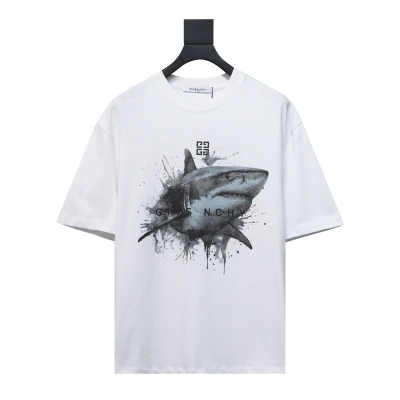 Givenchy 24ss great white shark print short sleeves T-Shirts 01