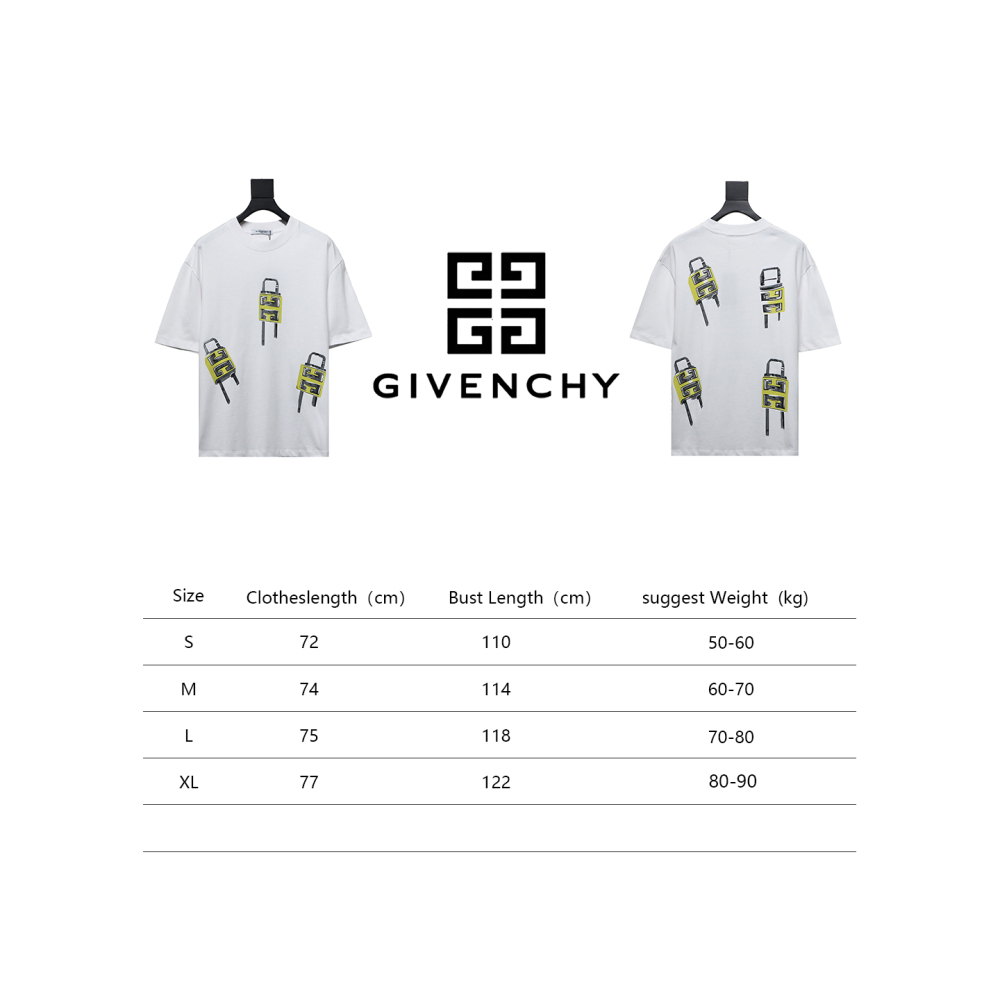 Givenchy 24ss lock print short sleeves 30 T-Shirts