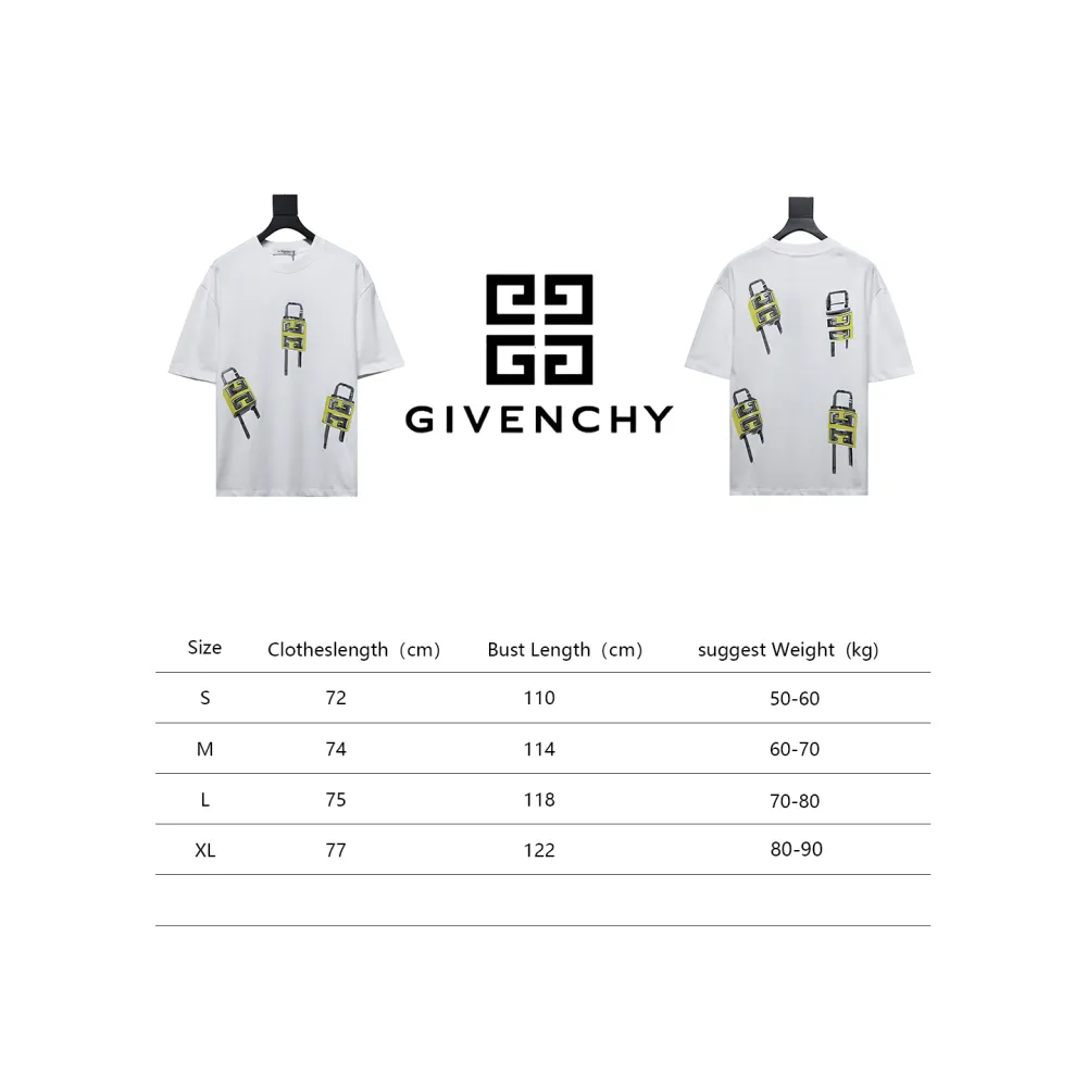 Givenchy 24ss lock print short sleeves 30 T-Shirts