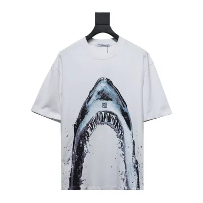GlVENCHY Givenchy 24ss shark print short sleeves T-Shirts 01