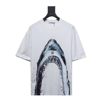 GlVENCHY Givenchy 24ss shark print short sleeves T-Shirts 01