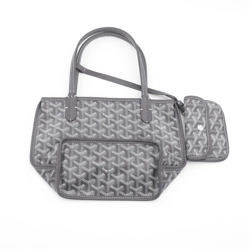 Go*ard double-sided tote bag mini gray