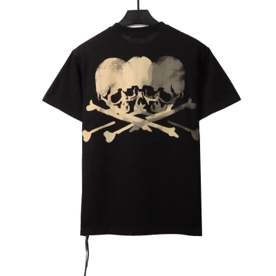 MMJ colorful double-image skull short sleeves T-Shirts 02